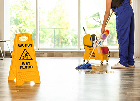 Wet floor sign